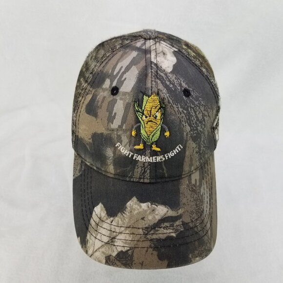 ✅Fight Farmers Fight Corn Camouflage Trucker Cap Hat Adjustable Hook and Loop - Picture 2 of 12